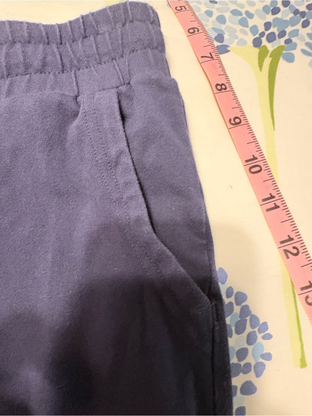 Daily Ritual Navy Drawstring Track Shorts - Picture 9 of 12